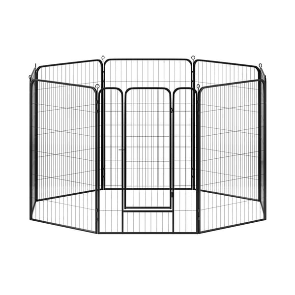 i.Pet Pet Dog Playpen 48" Enclosure 8 Panel Cage Kennel Puppy Fence Play Pen
