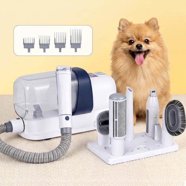 i.Pet Pet Grooming Kit Vacuum Dog Cat Hair Dryer Remover Clipper Brushes Cleaning