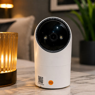 360° Smart Security Camera with Motion Detection, Night Vision & 32GB Memory Card